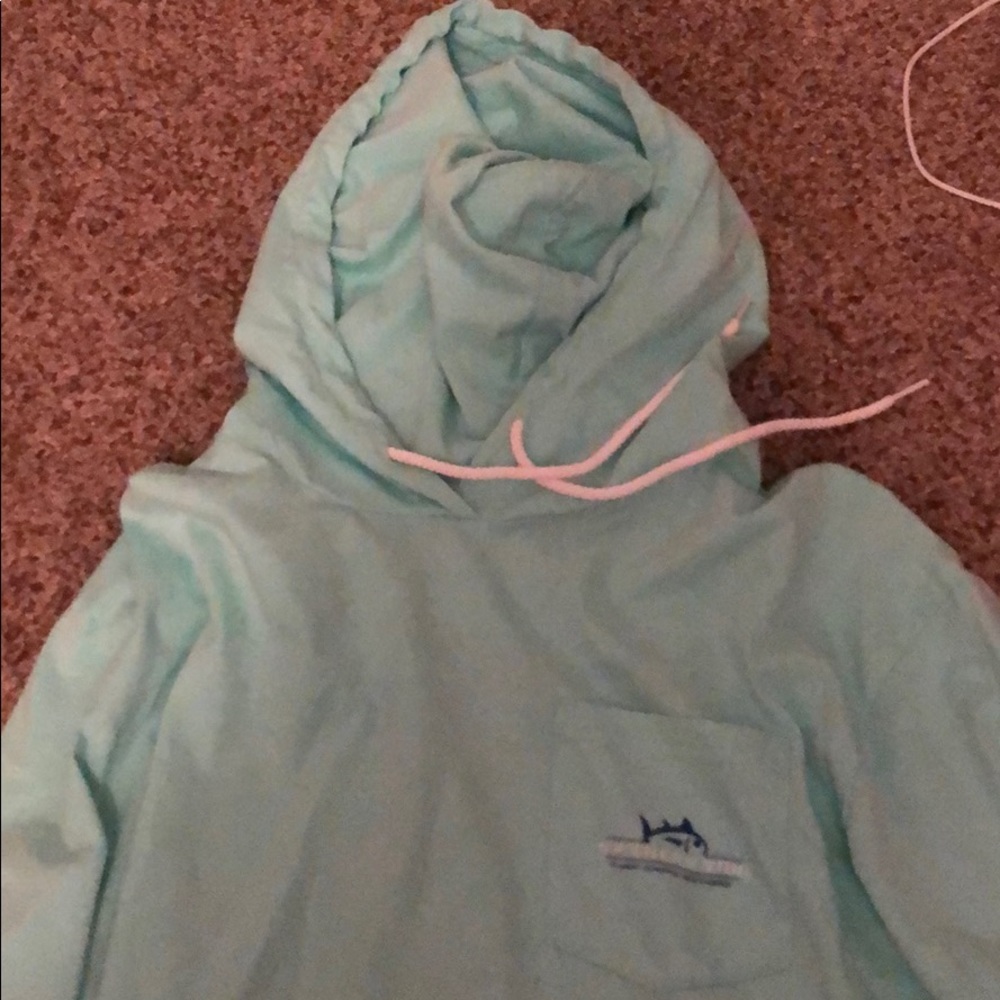 EUC Southern Tide Hooded Long Sleeve Tee - Picture 3 of 3